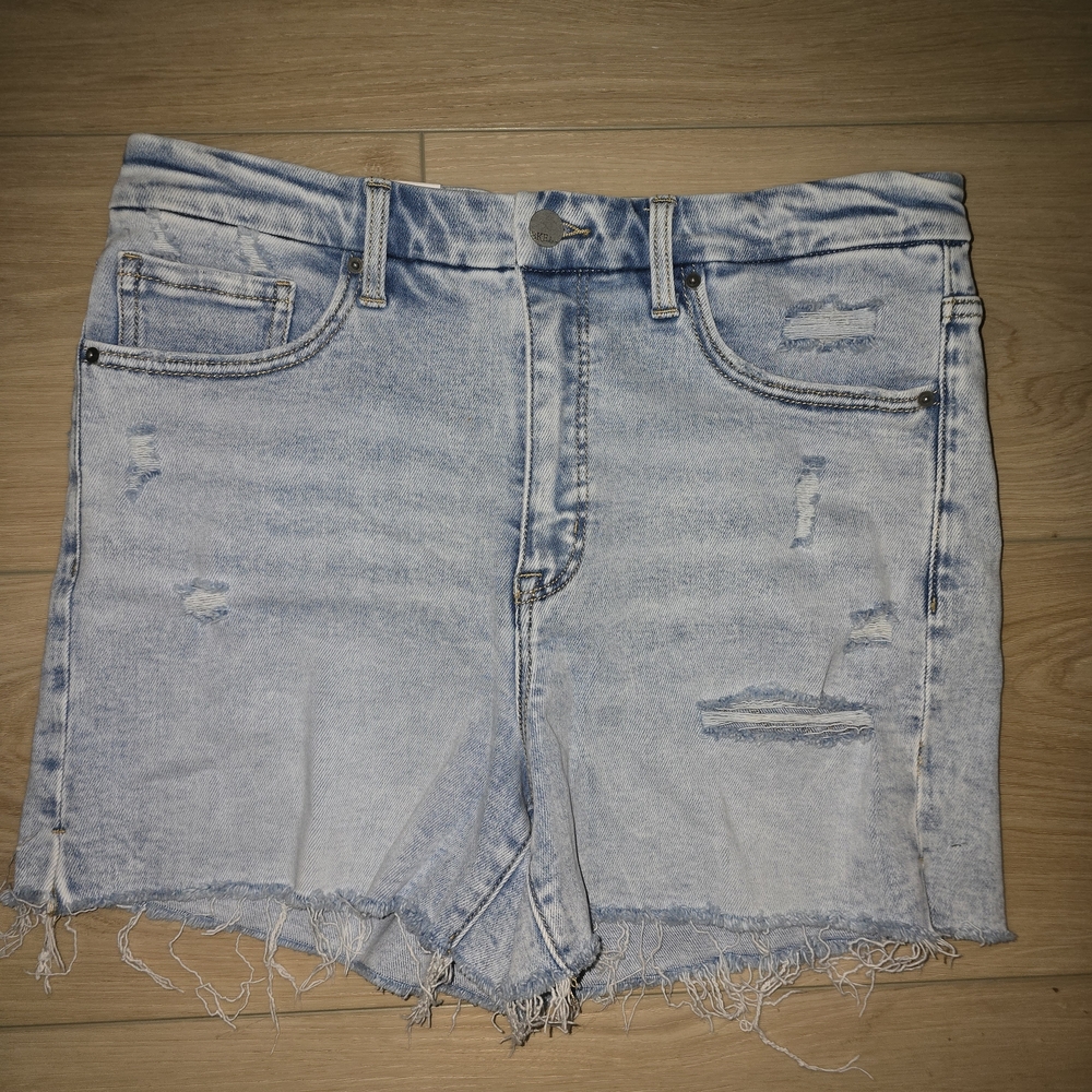 BKE Light Wash Distressed Jean Shorts